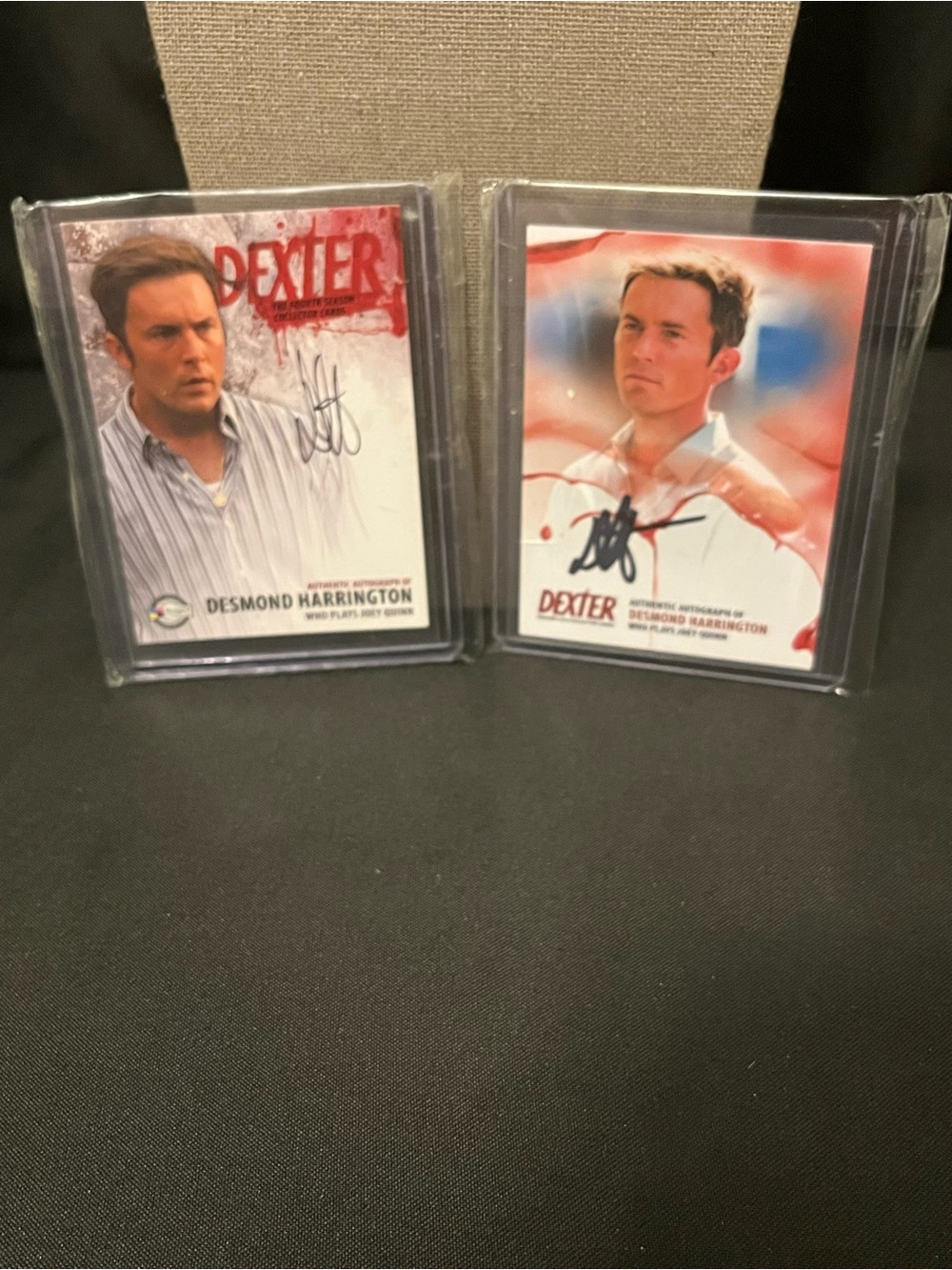 Dexter Desmond Harrington Autograph Trading Cards - Red & White